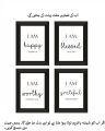 Pack of 4 Motivational Quotes Frames – Framed Posters - Quotes Frames for Office wall, home decor- Quotes Wall Frames - Pictures with Frame - (4 x 6 Inches). 