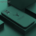 Hontinga for OPPO A54 2021 Back Cover Lucky Pattern Mobile Cover Soft Silicone Square Case. 
