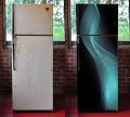 Fridge Sticker Door Wrap, Waterproof Self-Adhesive PVC Protector Sheet. 