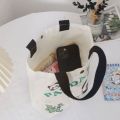 Cute Dancing Bear Women Small Canvas Bag Tote Food Bag Mini Handbags Cute Canvas Bags Cartoon Storage Bag Cartoon Bear Handbags. 