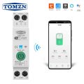 TOMZN TOB9-VAP 63WiFi TUYA Smart Energy Power Monitoring Under/Over Voltage, Amperes Overload Protection Power Metering, Timer Relay Control Protection for solar inverter. 
