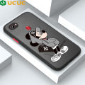 UCUC for OPPO F7 F7 Pro Back Cover Handsome Mouse Frosted Transparent Hard Phone Case Thin Shockproof Full Cover Camera Protect Case. 
