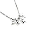 Korea POP BTS Jimin Bangtan Boys Fan Club ARMY Silver Necklace Women's Men's Jewelry Gift. 