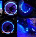 2 Pcs Cycle Bike Glow In The Dark Car Tyre Valve Cap Motion Running Sensor Activated Wheel Spokes Neon LED Light. 
