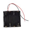 2X black battery holder for 8 AA batteries (12V). 