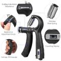 Adjustable handgrip with counter pack of 2 / forearms training / strength / gym equipment / hand gripper / workout gear / home gym / arm exercise / muscle strength. 
