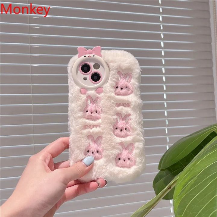 Fluffy%20Plush%203D%20Cute%20Bunny%20Pink%20Phone%20Case%20For%20iPhone%2015%20Pro%20Max%20Cases%2014%2012%2011%20pro%20max%20Protective%20Soft%20Cover%20for%20iphone%2013%20Case%20-%20Image%205