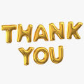 THANK YOU  Foil Balloons Golden Color. 