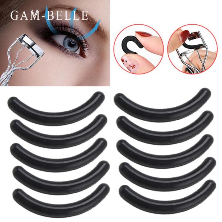 【HOT】 GAM-BELLE 20/50/100Pcs Black Replacement Eyelash Curler Refill Silicone Pads Makeup Styling Tool Eyelash Curler Replacement Pads