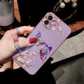 Free Lanyard for VIVO V19 Back Cover Colorful Cartoon Butterfly Square Edge Pattern Cover Luxury Plating Soft Phone Case. 