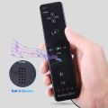 Wii Remote Controller with Motion Plus, Wireless Controller for Nintendo Wii and Wii U, with Silicone Case and Wrist Strap, No Nunchucks (Black). 