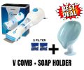 V Comb, Anti Lice Electric Comb, Head Lice Machine with Filters, Lice Removal Machine, Anti Lice Machine with Steel Comb, Rechargeable Anti Lice Comb with 2/4/6 Filters, Lice Egg Removal Machine. 