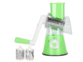 3-in-1 Drum Slicer & Shredder: Multi-Purpose Vegetable Cutter and Cheese Grater. 
