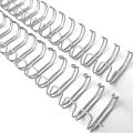 Box of 100 (pcs) Twin Loop Wire Binding (Ibiwire) A4 16mm Silver (115 Sheets) – 23 Loops, Durable and Professional Document Binding for A4 Papers. 