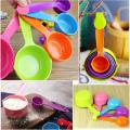 Multi-Color Set of 5 Large Size Measuring Spoon Set For Baking. 