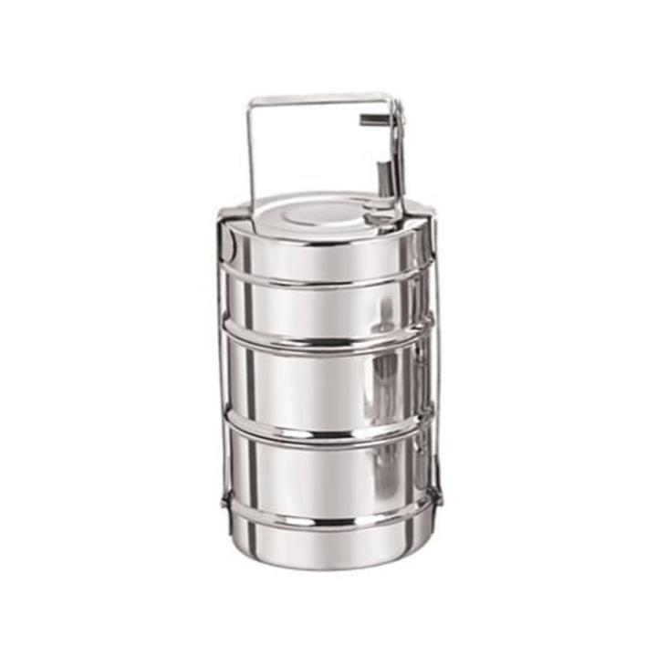 Stainless Steel Tiffin-Lunch Box 3 Layered-Durable