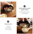 Manual Garlic Press Rocker with Handle Stainless Steel Garlic Crusher Squeezer Slicer Mincer Chopper Kitchen Gadget Tool. 