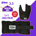 weight lifting ankle weights 2kg  for Fitness, Running, Walking, Gym & Home Workouts By GYM SHOP PK. 