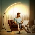 Arc Floor Lamp for Living Room, 67" Floor Lamp with, Tall Black LED Modern Floor Lamp, Bright, Curved Cool Unique Floor Lamps for Bedroom Office Home. 