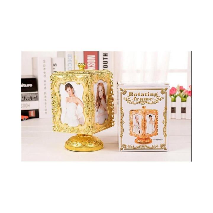 Photo Frame & Jewellery Box - Golden