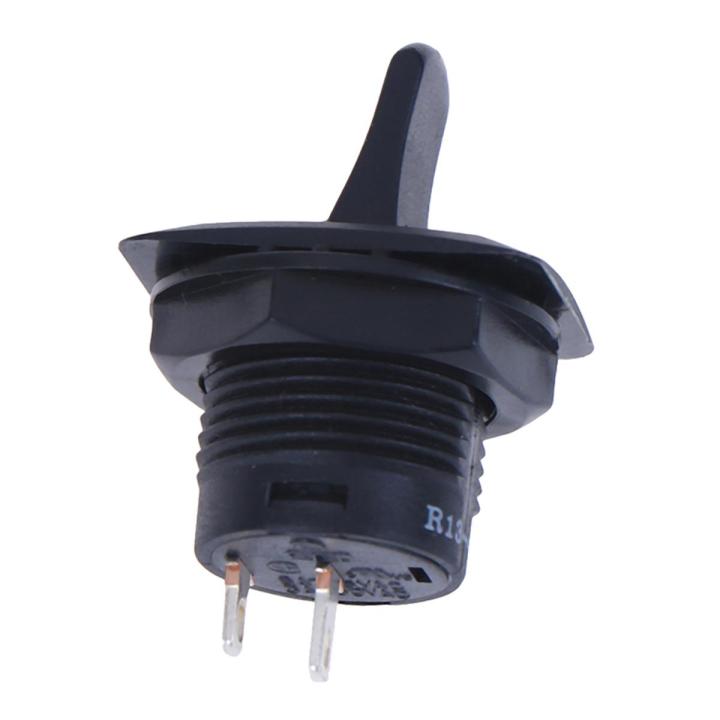 5-Pack Black SCI R13-402 ON-ON Toggle Switch – 3-Pin SPDT Maintained 2-Position, Panel Mount For DIY Electronics
