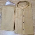 Red Kameez Shalwar For Men's Kameez Trouser Raw Silk Fabric Double Pocket Qameez & Trouser for Event. 
