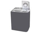 Dawlance 6550 W Twin Tub Washing Machine Cover Parachute Stuff Water & Dust Proof 100%. 