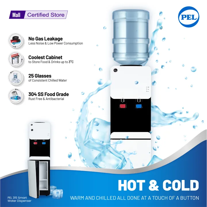 Pel%20Water%20Dispenser%20%20Model%20%20PWD%20315%20Smart%20%20Black%20&%20White%20Color%20%205-Liters%20Big%20Tank%20Capacity%20Steeliness%20Steel%20Water%20Tank%20With%20Refrigerator-1%20Year%20Warranty%20-%20Image%202