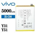 Vivo Y51 (2020) , Y31s , Y31s , Y52s Battery Replacement B-08 Battery with 5000mAh Capacity _ Silver. 