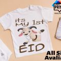 Its My First Bakra Eid Eid ul Adha Mubarak Creazy Kids T-Shirt Baby T-Shirt New Born T-Shirt. 
