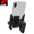 Universal 360 Degree Rotatable Aluminum Alloy Phone Holder Adjustable Mobile Phone Mount with 360° Rotation Suitable for 4-6. 5inch Phone, Anti-Shake Phone Bracket For Motorcycle, Recommended For BYKEA, FOODPANDA, Indrive Riders Universal Fitment. 