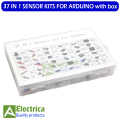 37 IN 1 SENSOR KITS FOR ARDUINO HIGH-QUALITY For Arduino Starters (Works with Official for Arduino Boards) With Box by Electrica. 