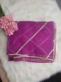 Dupatta Lace Net Dupatta Net Fabric - Purple - Net Dupatta for Girls / Ladies & Women - Chunri - Stole - Scarf. 