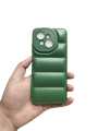 Tecno Spark GO 1 / POP 9 Back Cover Soft Matt Puffer Down Jacket Bubble Camera Protection Tecno Spark GO 1 Phone Case Tecno POP 9. 