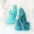 Plaster Flip Sugar Mold Resin Statue Home Crafts Chocolate Ice Mould Mermaid Silicone Candle Molds Soap Resin Plaster Making Set Silicone Mold. 