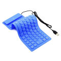 Foldable Silicone Keyboard, USB Wired 85 Keys Waterproof Rollup Silent Typing Soft Touch Keyboard for PC Notebook Laptop. 