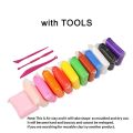 12 Fomic Play Dough || Air Dry Polymer Clay with free tools for Kids Foamic Polymer Clay Slime Play. 