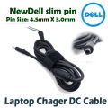 New Del slim pin Laptop Charger Cable DC For XPS Series connector sizw 4.5 * 3.0 mm. 