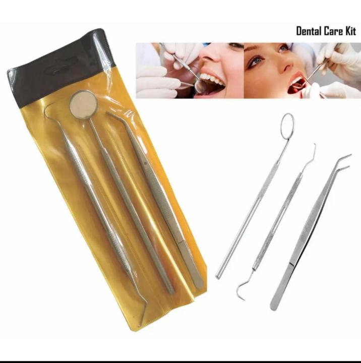 Premium Quality Stainless Steel Basic Dental Instruments Set Mirror Cotton Pliers Explorer Professional Dental Tool