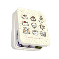 Nine Palace Grid Cute Kitten Ins Girl Flip Iron Box Stickers Gooka Small Card Desktop Storage Box Hand Account Material. 