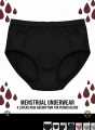 (Hygein: Largest Variety of Periods Care products) Leak Proof Medium Absorbent 4 Layered, No Wet Feelings Period Panty, Period Underwear, Period Brief - Premium Quality and Comfortable. 
