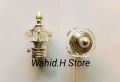 Pair of 2Pcs  White Curtain Rod End Stoppers. 