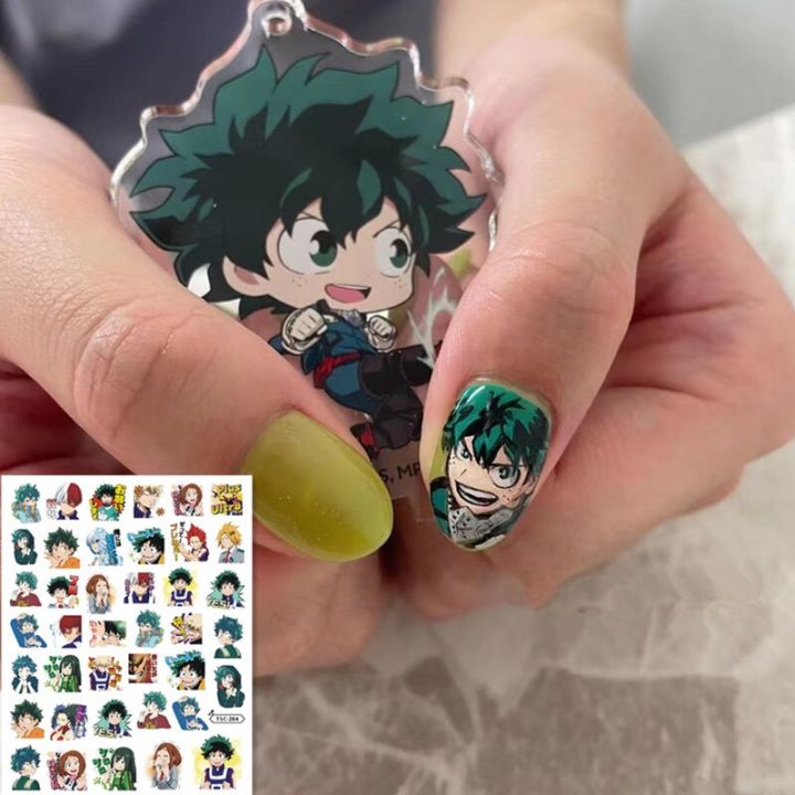 Japanese Anime My Hero Academia 3D Design DIY Decoration Wraps Self Adhesive Nail Art Sticker TSC 284