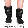 /HR SERVICES ANKLE WEIGHTS 10 KG x 10 KG = 20 KG, Pair Weight Bearing Ankle wrist Strap Leg Strength Resistance Bands for Speed Training Running Exercise Workout Fitness Band. 