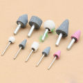 10pcs 3mm & 6mm Ceramic Stone Mounted For Rotary Die Grinder Drill Bit Tool Kit. 