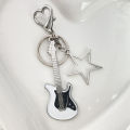 Harajuku Y2k Guitar Love Heart Star Key Chain for Women Sweet Cool Trend Pendant STARLITE. 