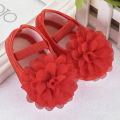 Baby Girl Shoes Chiffon Flower Elastic Baby Walking Shoes Wild Soft Bottom Solid Newborn Toddler Infant Shoes. 