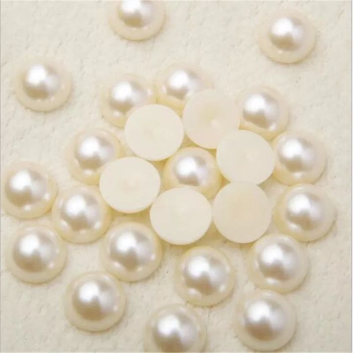 8MM%20100pcs%20Half%20Round%20Pearl%20Bead%20Flat%20Back%20Beads%20For%20Jewelry%20And%20Crafts%20Making%20Pearls%20Beads%20-%20Image%202