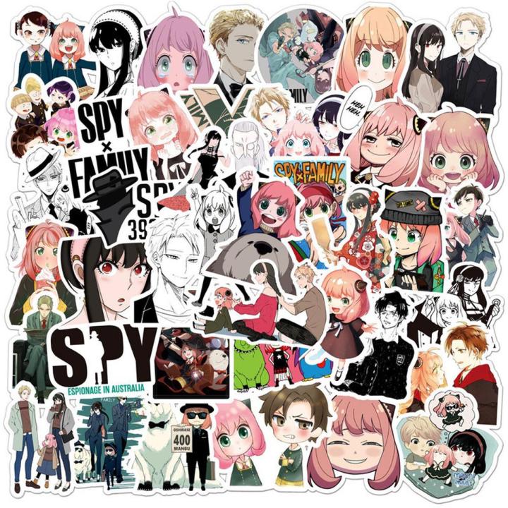 Anime SPY×FAMILY Stickers Anya Yor Forger Twilight DIY Waterproof Sticker Kid Gifts Stationery