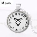 1 Unids Hunters Rune Shadowhunter City Necklace Crystal Necklace Bones Cabochon Hz1. 